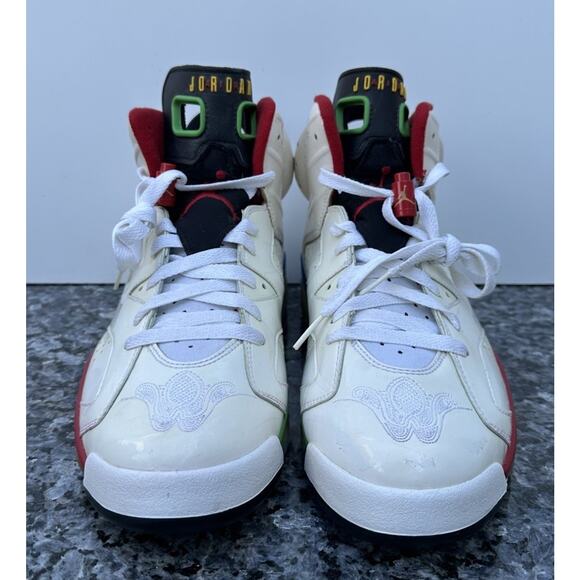Nike Air Jordan 6 Retro Beijing Olympic White Sneakers Men’s SZ 10.5 {325387-161 main image 6